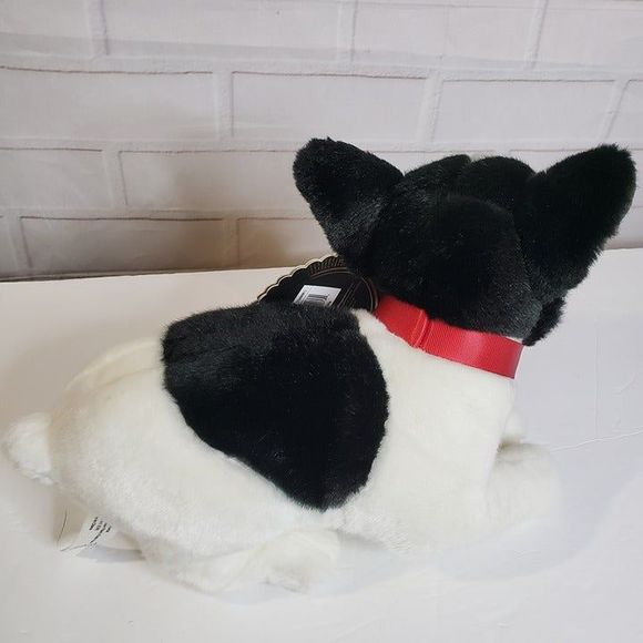 FAO Schwarz Realistic Boston Terrier Puppy Dog Plush Stuffed Animal with Tags - Picture 4 of 12